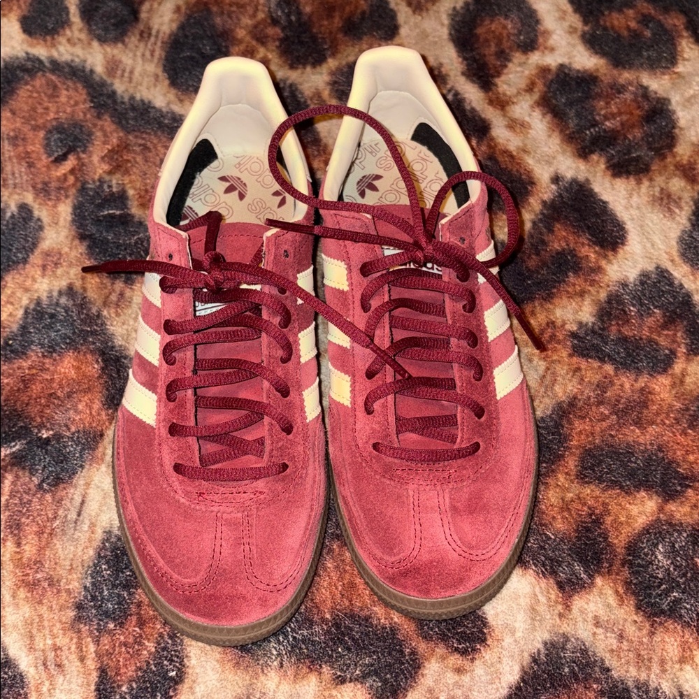 adidas spezials Burgundy Suede Sneakers